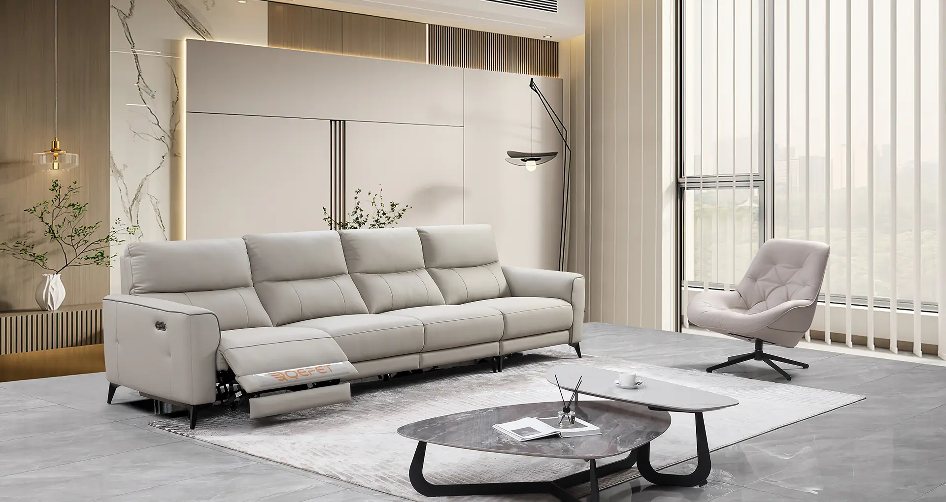 现代飞龙真人棋牌沙发